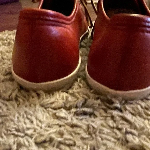 FRYE Ruby Red Leather Sneakers Women’s Size 8 (approx.) - Picture 4 of 12